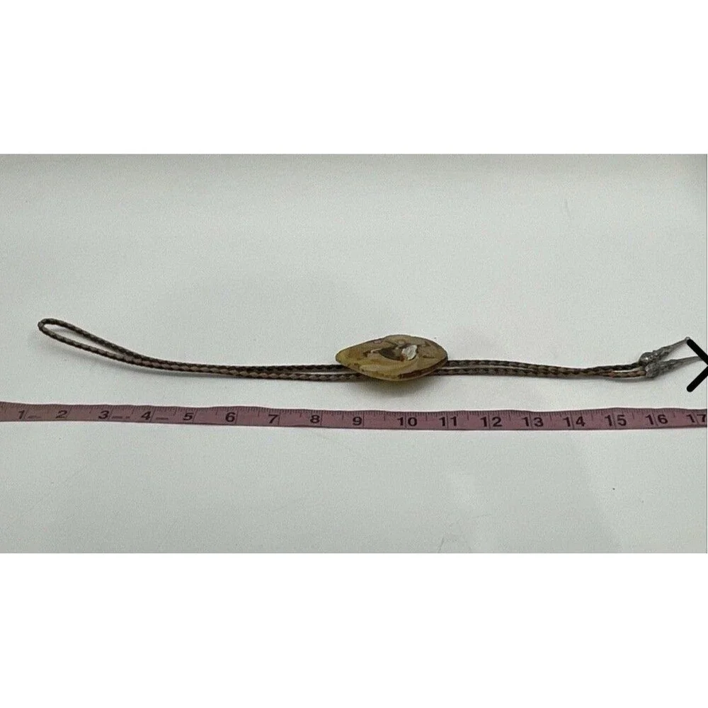 Vintage DeGrazia Yaqui Deer Dancer Bolo Tie Hand Painted Southwestern Western